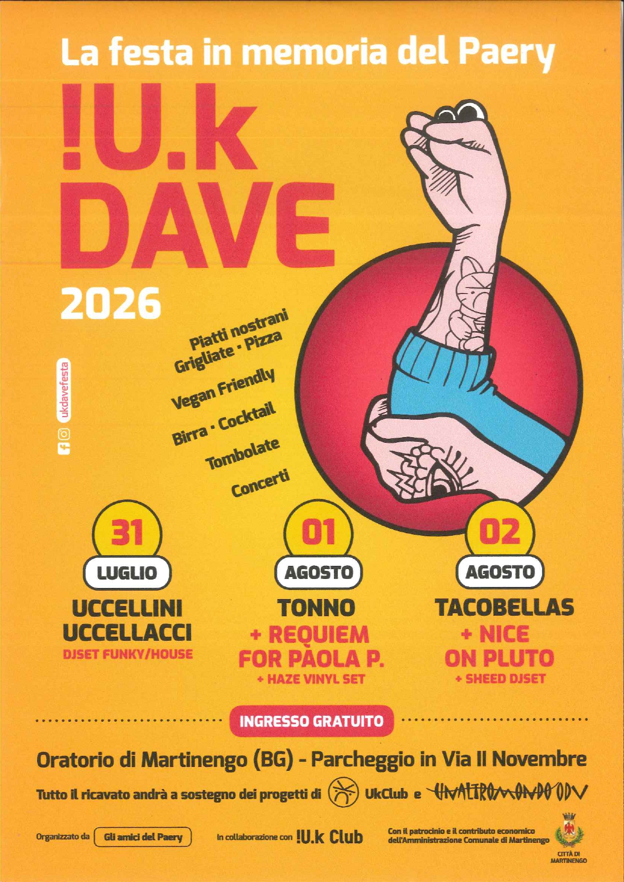 !U.k DAVE 2026 @ Oratorio di Martinengo