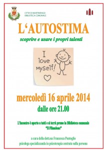 Incontro "L'autostima" @ Biblioteca comunale | Martinengo | Lombardia | Italia