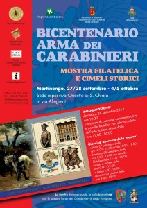 Bicentenario arma dei Carabinieri, mostra filatelica e cimeli storici @ Ex Monastero S.Chiara | Urbino | Marche | Italia