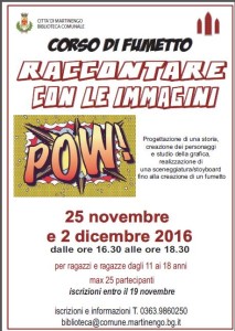Corso di fumetto @ Biblioteca Comunale | Martinengo | Lombardia | Italia