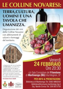 Conferenza e degustazione: Le Colline Novaresi @ Filandone | Martinengo | Lombardia | Italia