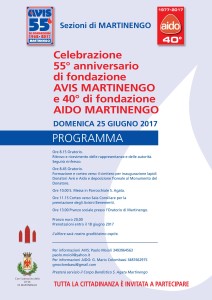 Celebrazione anniversari di fondazione Avis e Aido di Martinengo @ Oratorio