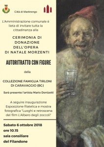 Cerimonia di donazione dell'opera di Natale Morzenti @ Sala consiliare del Filandone, Martinengo