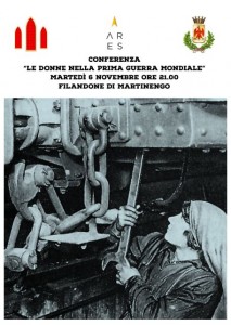 Conferenza, "Le donne nella Prima Guerra Mondiale" @ Sala Consiliare del Filandone | Martinengo | Lombardia | Italia