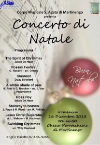 Concerto di Natale del Corpo Musicale S.Agata @ Chiesa Parrocchiale di Martinengo