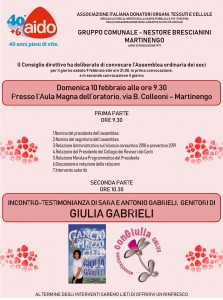 AIDO, Assemblea ordinaria dei soci @ Aula Magna, Oratorio di Martinengo