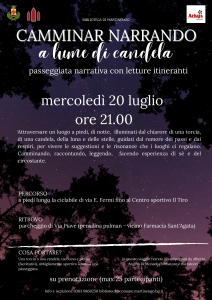 Camminar narrando a lume di candela