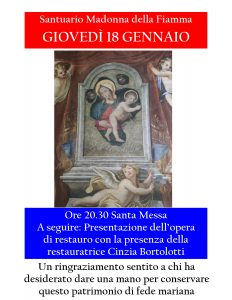 Presentazione dell'opera di restauro @ Santuario Madonna della Fiamma