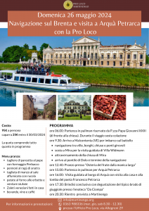 Gita a Arquà Petrarca e navigazione sul Brenta