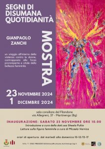 Biblioteca, mostra "Segni di disumana quotidianità" @ Filandone