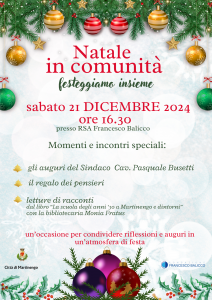 Natale in comunità, festeggiamo insieme @ RSA Francesco Balicco