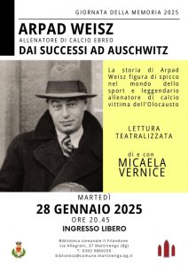Martinengo, ARPAD WEISZ. DAI SUCCESSI AD AUSCHWITZ @ Biblioteca