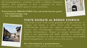 Domenica 6 aprile: a Martinengo visite guidate e mercatino del collezionismo e dell’antiquariato