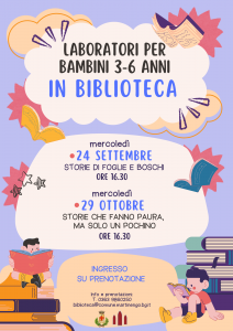 Ti leggo una storia. Laboratorio per bambini 3-6 anni @ Biblioteca Comunale di Martinengo