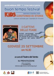 Girotondo di storie (Buon tempo Festival) - Lettura animata per bambini 6-10 anni @ Biblioteca Comunale di Martinengo