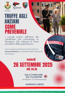Truffe agli anziani: come prevenirle @ Filandone di Martinengo