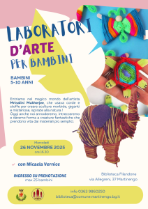 Corde, Stoffe e Creature Fantastiche - Laboratorio d'arte per bambini 5-10 anni @ Biblioteca Comunale di Martinengo