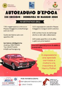 Autoraduno d’Epoca – XIII Edizione @ Centro storico di Martinengo